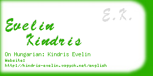 evelin kindris business card